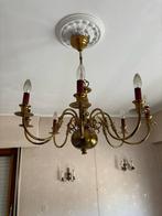 Luster, Huis en Inrichting, Lampen | Kroonluchters, Ophalen, Gebruikt, Metaal, Klassiek
