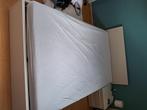 bed 120x200 met opbergruimte, Ophalen, Beige, Zo goed als nieuw, Twijfelaar