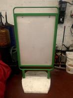 Présentoir publicitaire STOP trottoir sur roulettes, Collections, Marques & Objets publicitaires, Enlèvement, Comme neuf, Panneau publicitaire