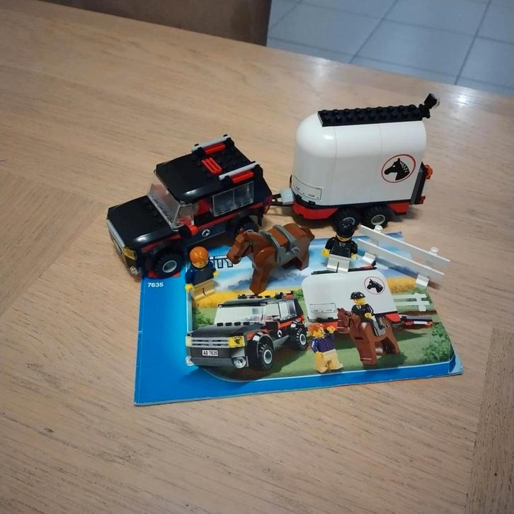 Lego 7635 4WD With Horse Trailer, Kinderen en Baby's, Speelgoed | Duplo en Lego, Zo goed als nieuw, Lego, Complete set, Ophalen