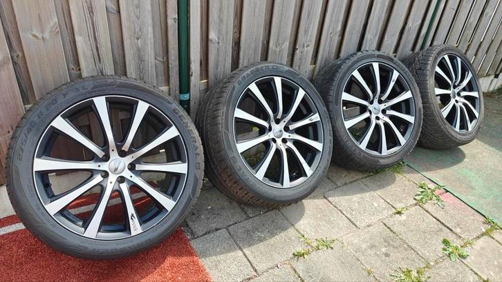 20" Velgenset, 5x108 steek, 63,4 mm naafdiameter, Auto-onderdelen, Banden en Velgen, Band(en), 20 inch, Ophalen of Verzenden