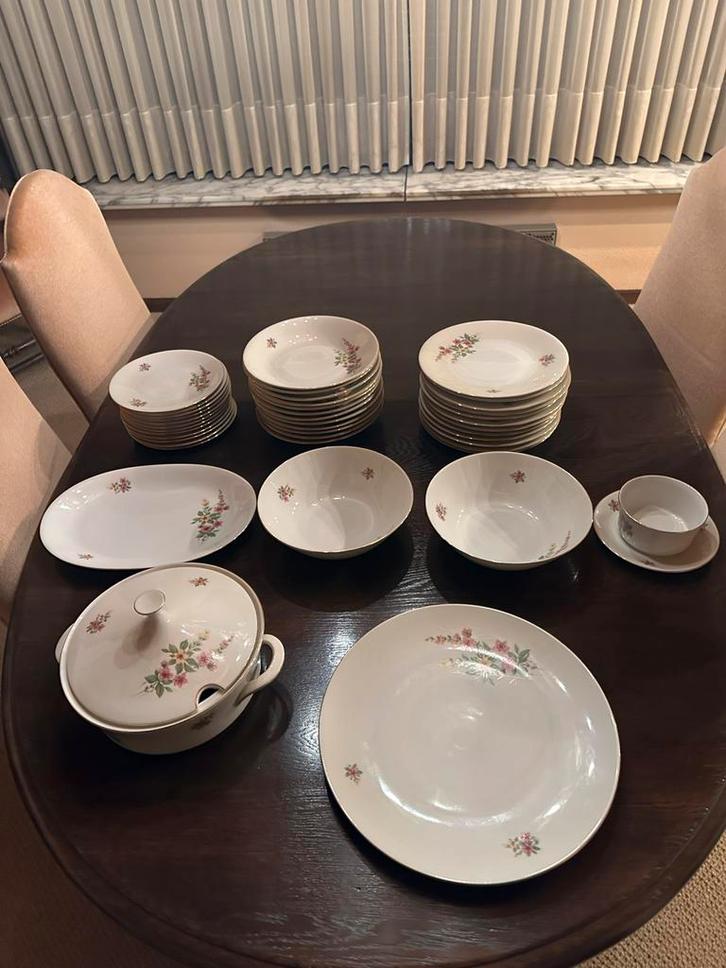 Antiek Porselein Servies Vintage, Antiek en Kunst, Antiek | Servies compleet, Ophalen