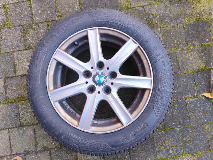 Winterset 16" BMW 4 velgen + banden, Auto-onderdelen, Banden en Velgen, Band(en), Winterbanden, 16 inch, 205 mm, Personenwagen