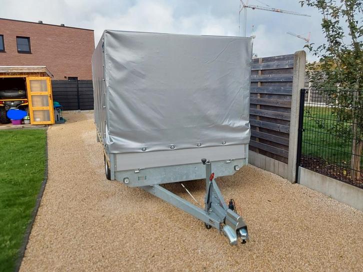 Gesloten geremde aanhangwagen, Auto diversen, Aanhangers en Bagagewagens, Zo goed als nieuw, Ophalen