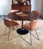 4 design stoelen BERTOIA KNOLL leder perfecte staat, Ophalen