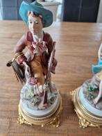 Capodimonte beeldjes, meisje en jongen van de jacht, Ophalen, Zo goed als nieuw, Mens