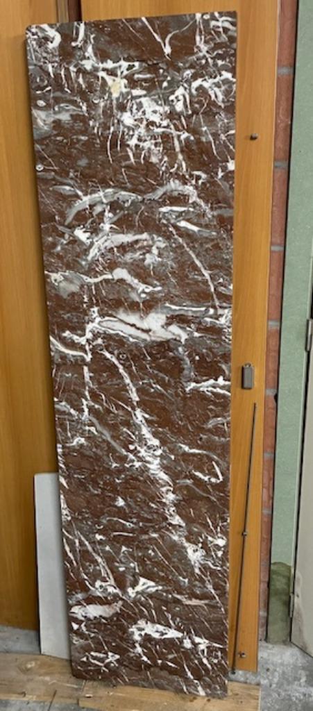 Rode Belgische Royal Marmer "Namur" 180X47.5cm ongeschonden!, Doe-het-zelf en Bouw, Tegels, Zo goed als nieuw, Overige typen, Marmer