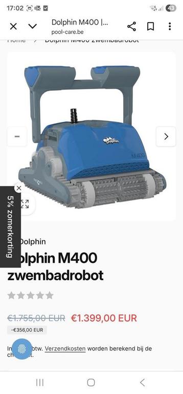Zwembadrobot dolphin m400 met app, Enlèvement, Comme neuf