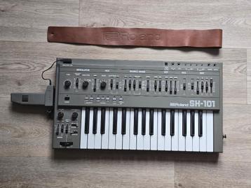 Roland SH-101 Vintage analoge synth + strap & grip beschikbaar voor biedingen