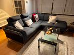 Canapé d’angle à donner–240 x 220 cm à Ganshoren (Bruxelles), Huis en Inrichting, Zetels | Zetels, Ophalen, Leer