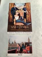 WHAT A GIRL WANTS  filmpostr + lobbycard, Verzamelen, Posters, Ophalen of Verzenden