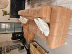 Salon in microvezel - leder kwaliteit cognac kleurig 270 cm, Huis en Inrichting, Ophalen, Zo goed als nieuw