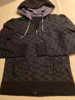 Gilet met rits en kap zwart/grijs, Enlèvement ou Envoi, Comme neuf