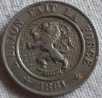 BELGIË; 10 centimes 1861 KM 22 bijna xf Ref.7658, Postzegels en Munten, Munten | België, Verzenden, Overig, Losse munt