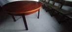 Prachtige vintage eettafel met zes stoelen, Huis en Inrichting, Ophalen, Gebruikt, Vijf personen of meer, Rond