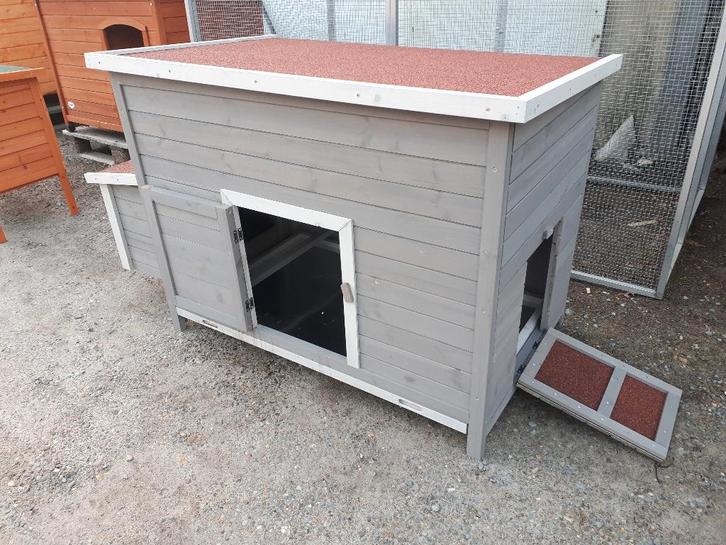 kippenhok met plat dak en lade terra, Dieren en Toebehoren, Pluimvee | Toebehoren, Nieuw, Kippenhok of Kippenren, Ophalen of Verzenden