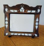 Vintage houten fotolijstje met parelmoer, Antiek en Kunst, Ophalen of Verzenden