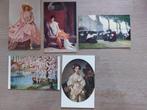 5 oude postkaarten : schilderijen, Verzamelen, Verzenden
