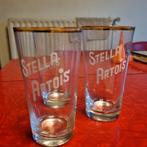 3 oude  bierglazen : stella artois, Verzamelen, Ophalen of Verzenden, Zo goed als nieuw, Stella Artois