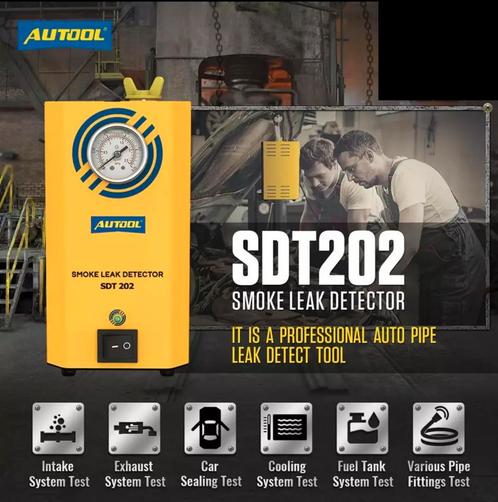 Rookmachine AUTOOL SDT 202 Automotive Rooklekdetector, Auto diversen, Onderhoudsmiddelen, Ophalen of Verzenden