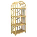 Groot Vintage Rotan Rek Boekenkast Boho Stijl 175cm, Ophalen, Gebruikt, Boho, 50 tot 100 cm