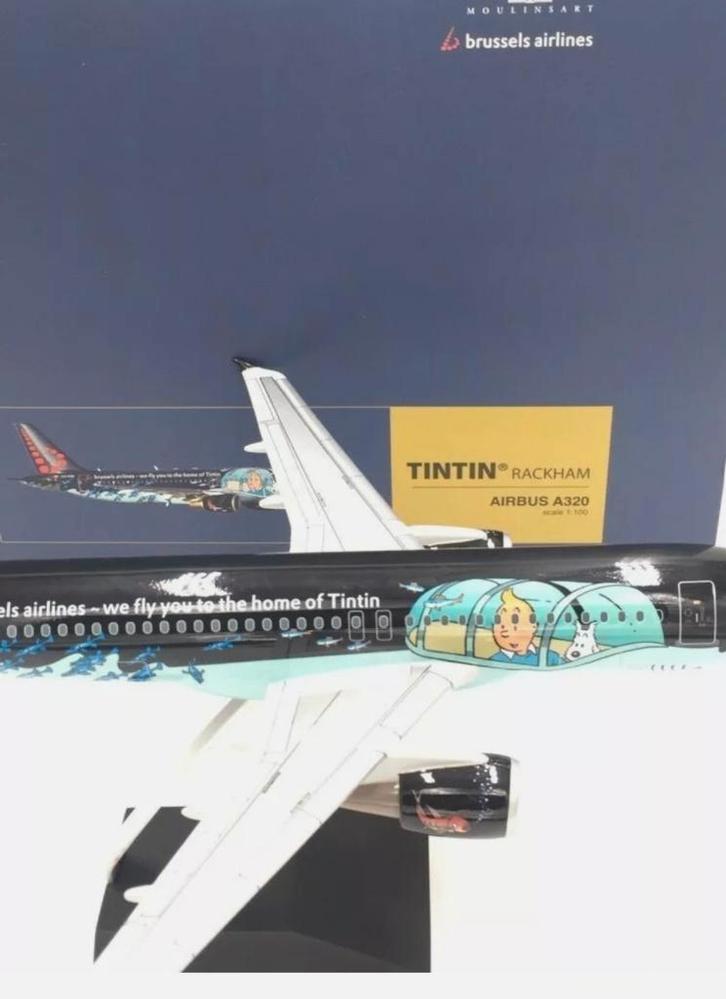 Avion tintin, Verzamelen, Stripfiguren, Zo goed als nieuw, Beeldje of Figuurtje, Kuifje, Ophalen