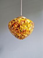 Art Deco hanglamp in veelkleurig gespikkeld glas, 1930, Antiek en Kunst, Ophalen of Verzenden