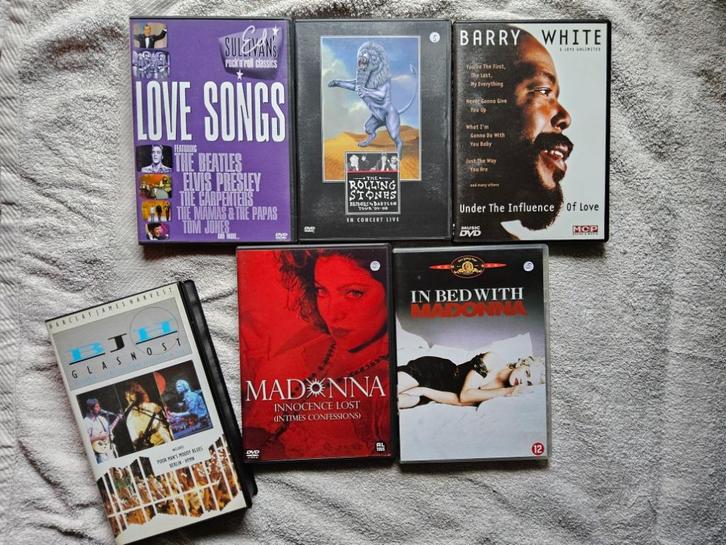 Muzikale dvd's verschillende artiesten per stuk, Cd's en Dvd's, Dvd's | Muziek en Concerten, Gebruikt, Muziek en Concerten, Ophalen of Verzenden