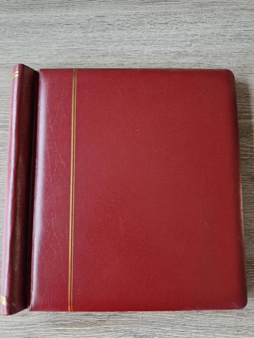schaubek bordeaux album met veer, Postzegels en Munten, Postzegels | Toebehoren, Verzamelalbum, Ophalen of Verzenden