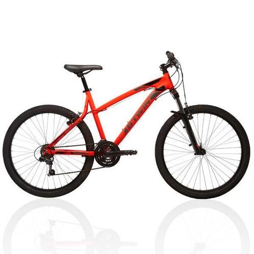 VTT B'TWIN ROCKRIDER 340 ROUGE-ORANGE, Vélos & Vélomoteurs, Vélos | VTT & Mountainbikes, Utilisé, Enlèvement