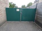 draaipoort 3m breed en 1.45m hoog, Ophalen, Gebruikt, 100 tot 150 cm, IJzer