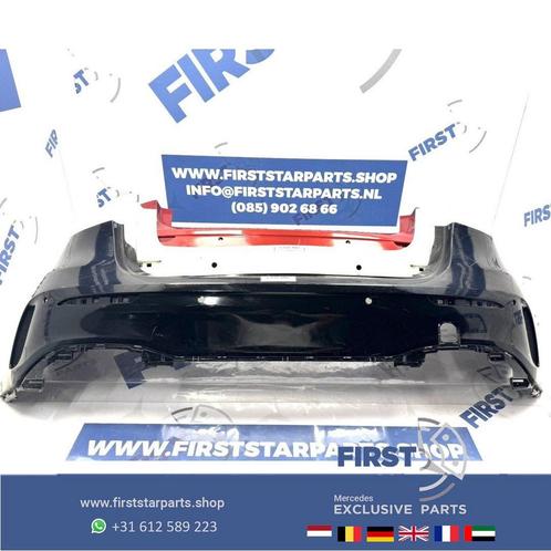 A1778851301 W177 ACHTERBUMPER A KLASSE AMG BUMPER ZWART/WIT/, Auto-onderdelen, Carrosserie, Bumper, Mercedes-Benz, Achter, Gebruikt