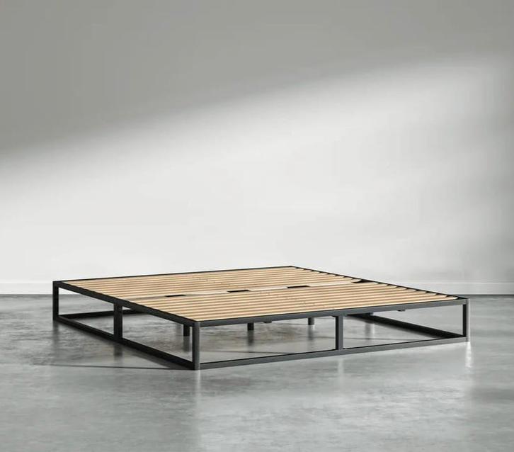 Nieuw bed EMMA METAL 140x200, Huis en Inrichting, Slaapkamer | Bedden, Nieuw, Tweepersoons, 140 cm, 200 cm, Metaal, Zwart, Ophalen