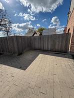 Poort in afrormosiahout, Tuin en Terras, Tuinhekken en Hekwerk, Ophalen, Gebruikt, Hout, Sierhekwerk