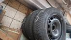 Winterbanden op stalen velgen – Continental 195/65 R15, Auto-onderdelen, Ophalen, Gebruikt, 15 inch, Velg(en)