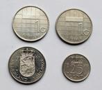 4 munten uit NEDERLAND, Ophalen of Verzenden, 25 cent