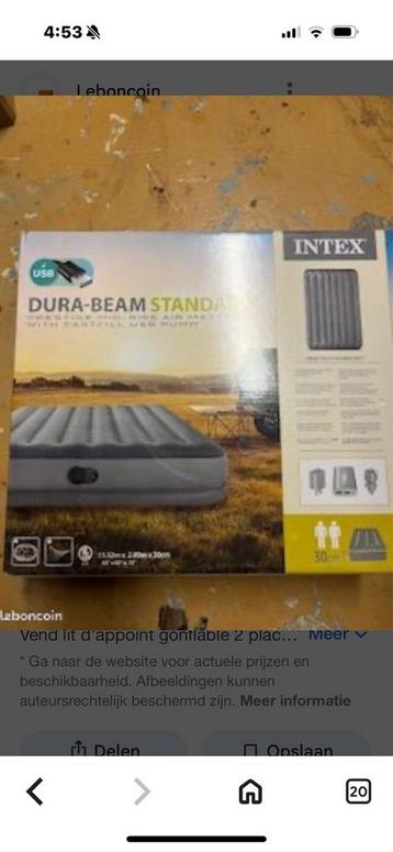 Slaapmat beschikbaar voor biedingen