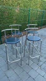 Barkrukken te koop (4 stuks), Huis en Inrichting, Barkrukken, Ophalen, Gebruikt, Met voetsteun, 60 tot 90 cm