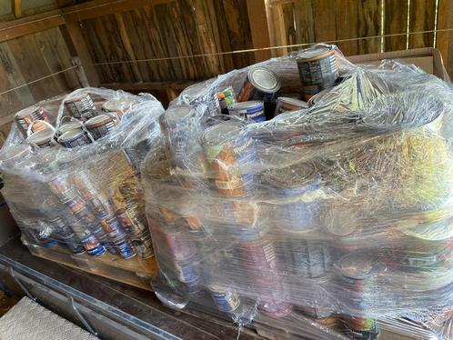 Partij houtbescherming verf nieuwe potten (OPKOPERS GEZOCHT), Zakelijke goederen, Kantoor en Winkelinrichting | Winkel en Inventaris