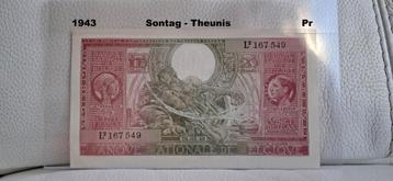 100 frank/20 Belgas  1943  -  Pr beschikbaar voor biedingen