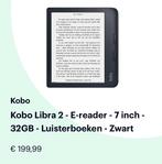 Kobo Libra Zwart, Computers en Software, E-readers, Ophalen, Zo goed als nieuw