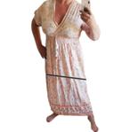 Ibiza style lange zomerjurk L, Kleding | Dames, Jurken, Verzenden, Maat 42/44 (L), Nieuw, Roze