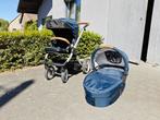 Mutsy Evo kinderwagen met reiswieg blauw, Kinderen en Baby's, Kinderwagens en Combinaties, Gebruikt, Met reiswieg, Mutsy, Ophalen
