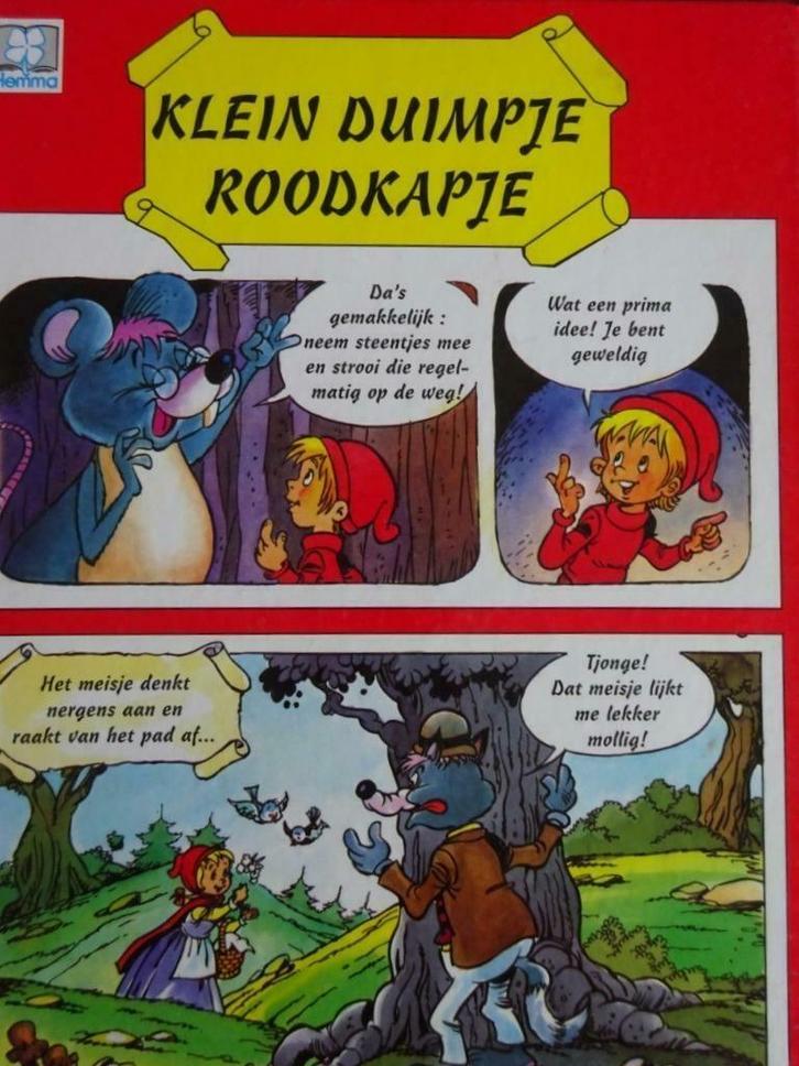 Klein Duimpje / Roodkapje( Stripboek), Livres, Contes & Fables, Comme neuf, Enlèvement ou Envoi