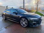 AUDI A7 MILD HYBRID STRONIC/QUATTRO/NAVI/SLINE/BANG&OLUFSE, Auto's, Audi, Start-stop-systeem, 2995 cc, Zwart, Leder