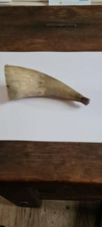 Zeer oude kruithoorn voor het laden van geweren, Antiek en Kunst, Curiosa en Brocante, Verzenden