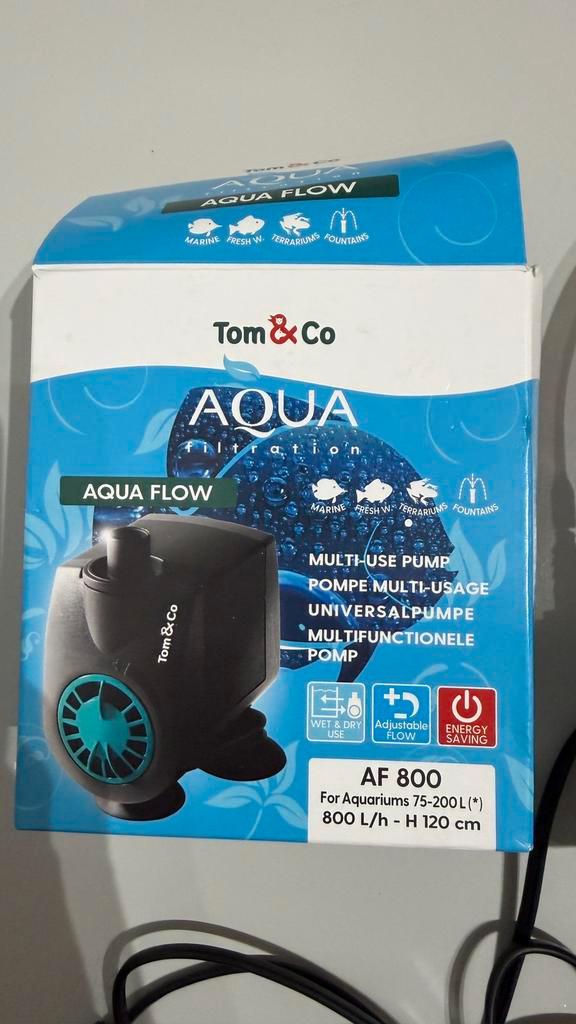 Tom&Co Aqua Flow AF 800 aquarium pomp | 75-200L, Dieren en Toebehoren, Vissen | Aquaria en Toebehoren, Gebruikt, Overige typen