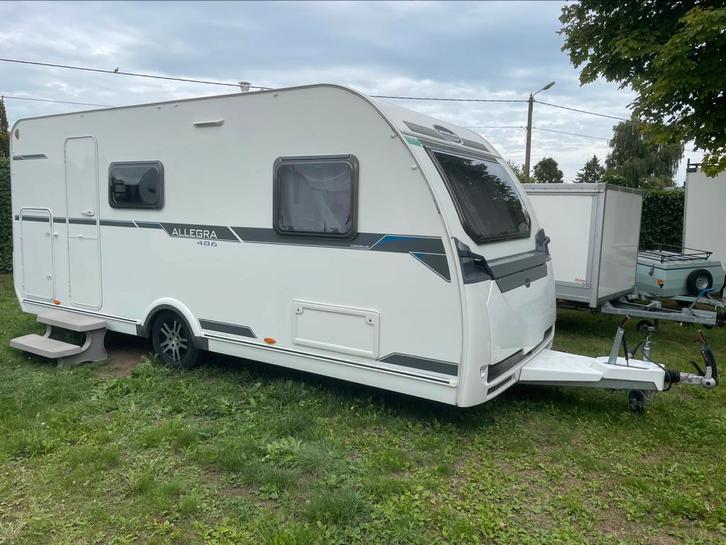 Caravelair Allegra 486, 6 persoons met stapelbed, garagedeur, Caravans en Kamperen, Caravans, Bedrijf, tot en met 6, Treinzit
