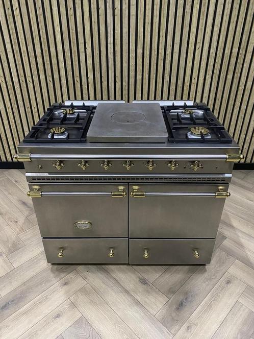 Luxe Lacanche Fornuis Inox 100cm Gas 5 Pits, Elektronische apparatuur, Fornuizen, Zo goed als nieuw, Vrijstaand, Gas, 5 kookzones of meer