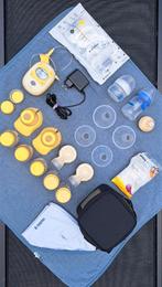 Medela Freestyle dubbel + zeer veel extra's! Werkt top., Enlèvement, Utilisé, Tire-lait